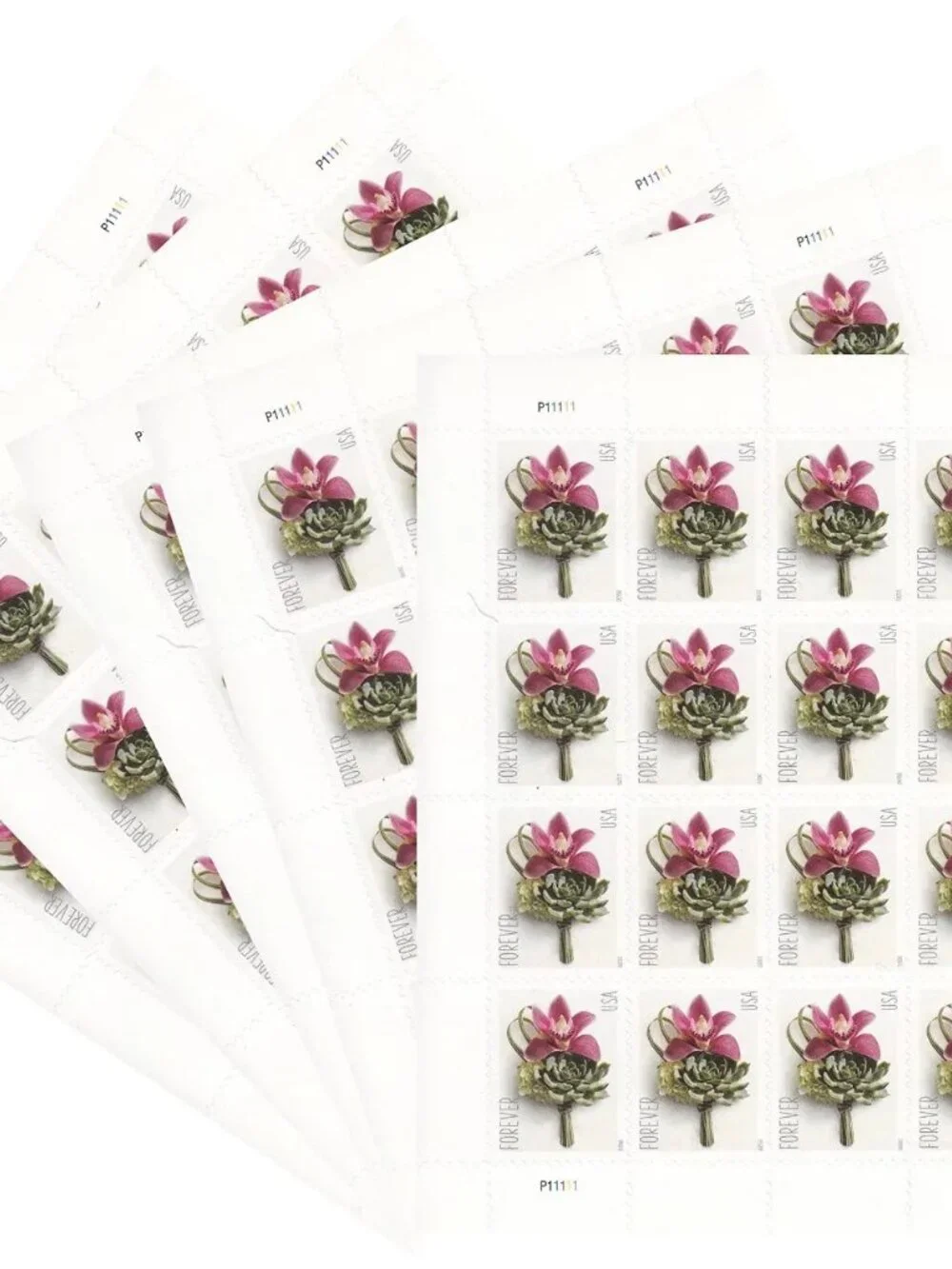 Contemporary Boutonniere Self-Adhesive Forever Stamps 300 Booklets of 20 6000